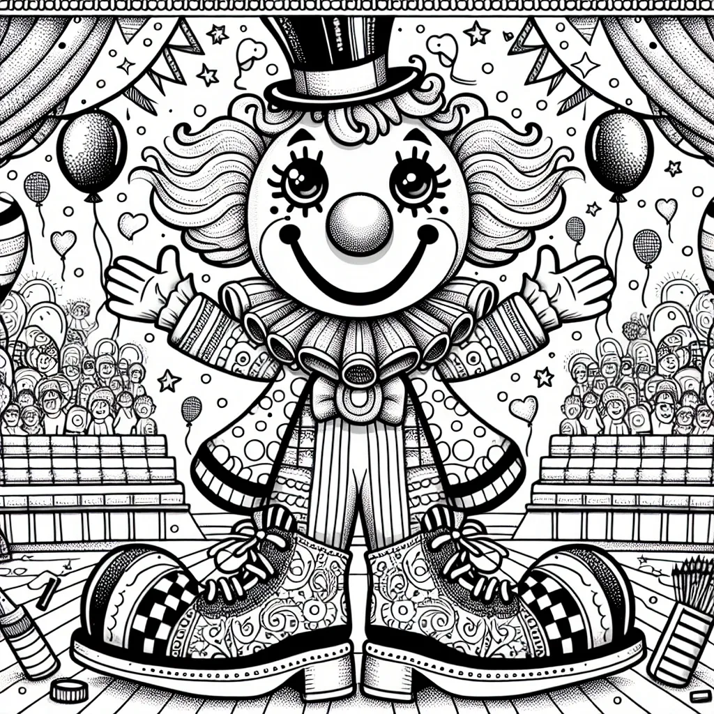 Bring Joy to Your Art with Our Whimsical Clown Coloring Page Collection