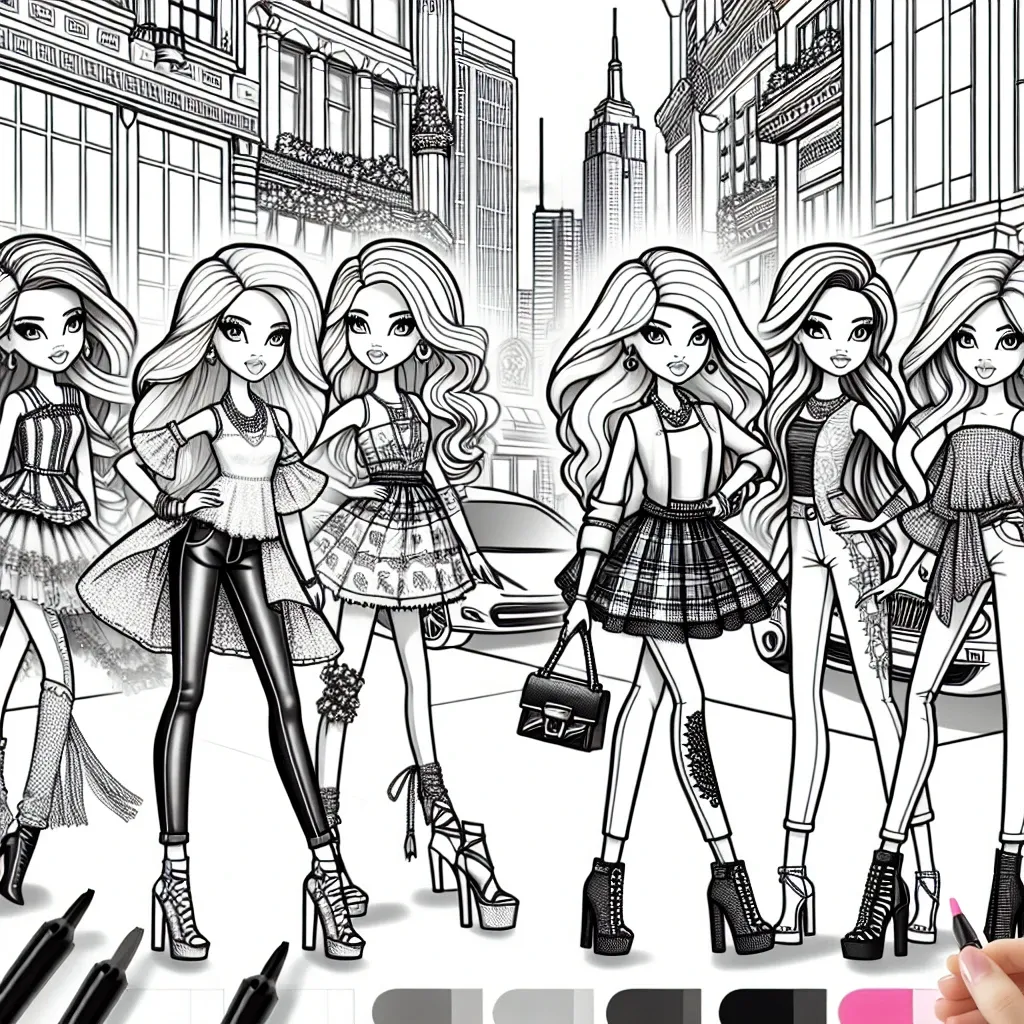 Unleash Your Creativity: Discover the Ultimate Bratz Doll Coloring Page Collection!