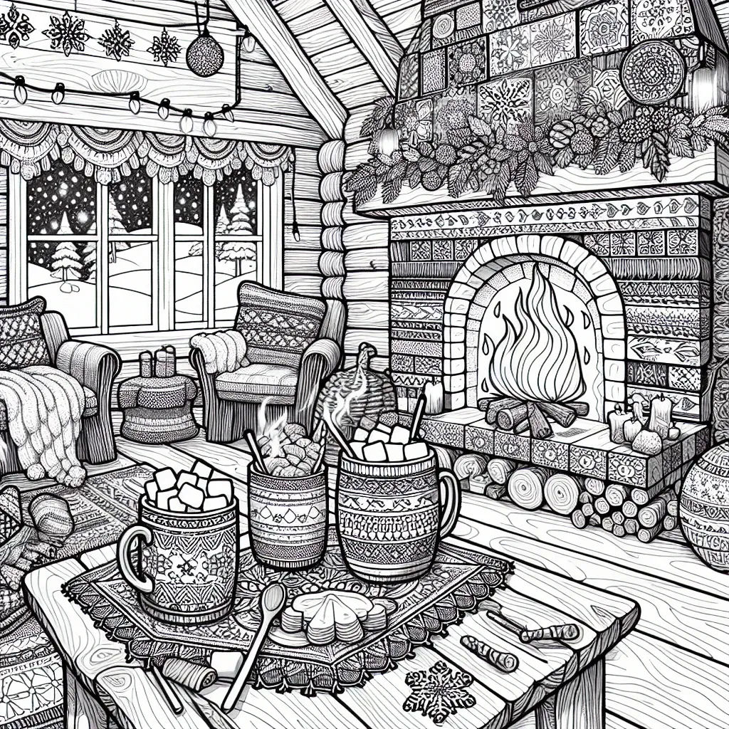 Unwind and Get Creative with Our Cozy Hot Chocolate Coloring Page Collection!